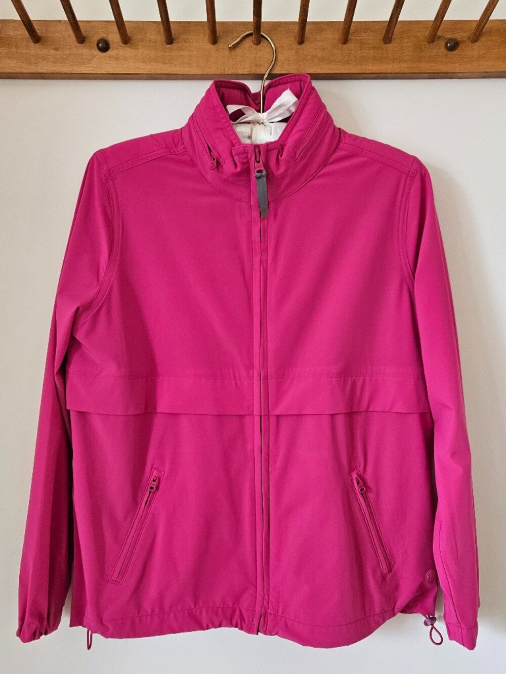 Talbots Full-zip Pink Water Resistant Jacket - Size P
